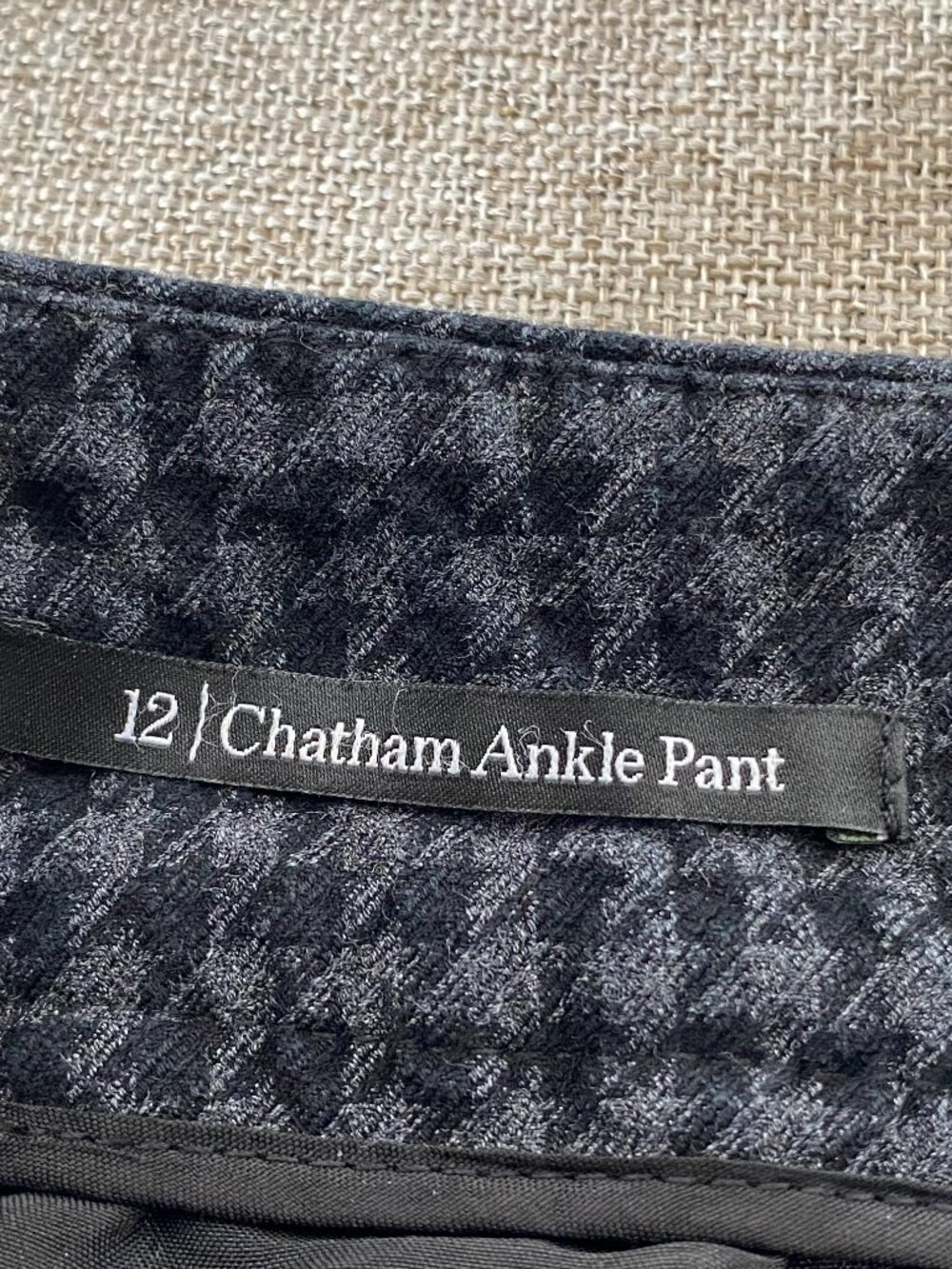 Talbots Chatham Ankle Dress Pants Women's 12 Mid Rise Multicolor Houndstooth - Picture 6 of 16